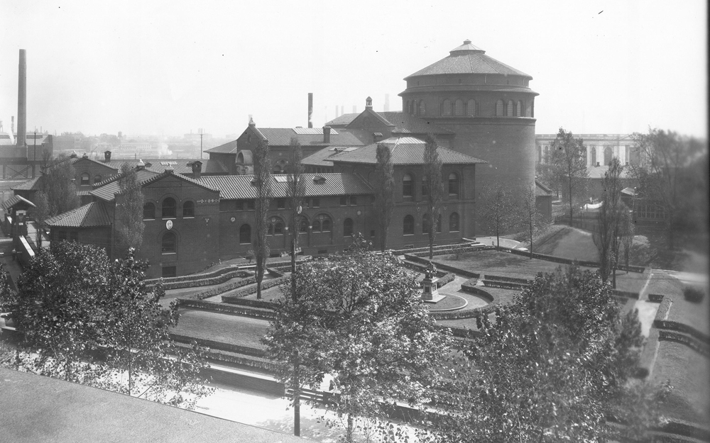 A historic photo of the Penn Museum.